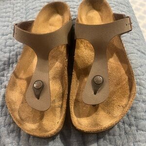 Birkenstock Women's Sandals in Taupe and Tan
